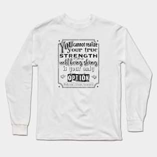 Parkinson's Awareness/Strength distressed Long Sleeve T-Shirt